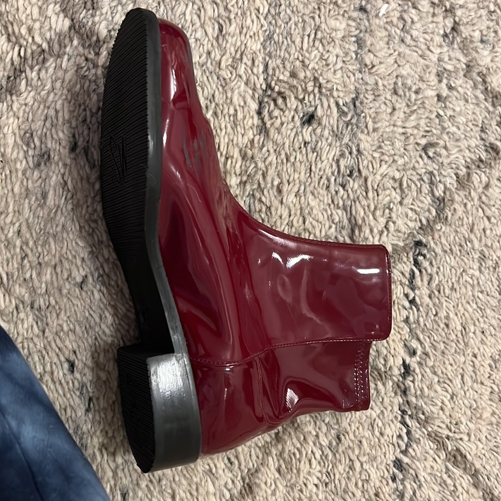Stuart Weitzman Patent Leather Rain Boots